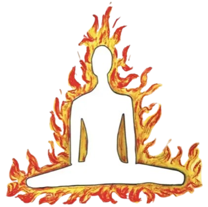 Illustration of Manipura igniting the inner fire